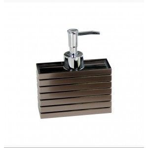 Dosificador de Jabón Moderno para Baño Gris Plateado