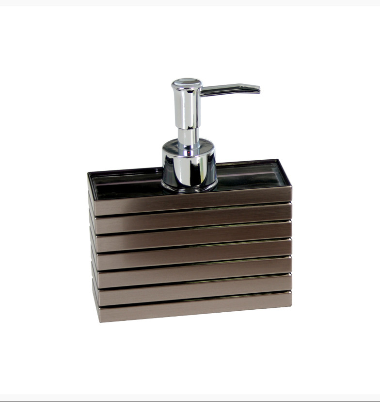 Dispenser Sapone Bagno Moderno Grigio Argento