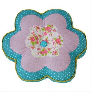 Coussin De Fleurs En Tissu De Couleur Design Original