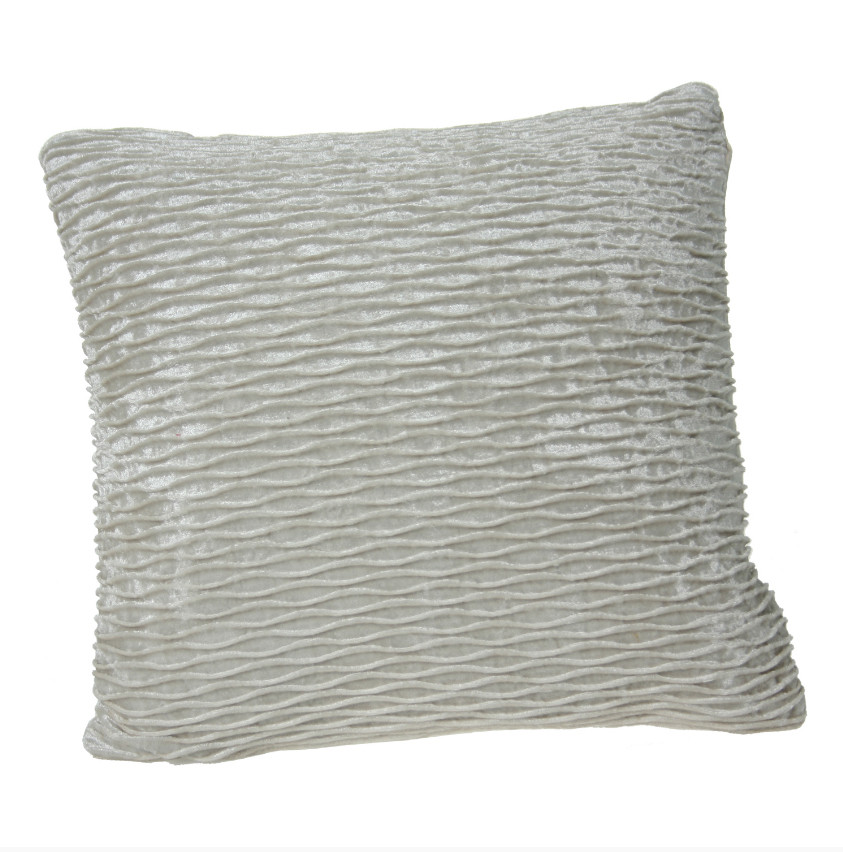 Cushion Fabric Square Cream Color Design Classic