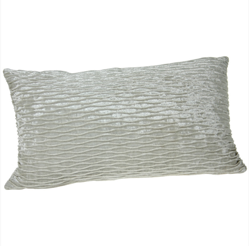 Coussin De Tissu Rectangulaire De Couleur Crème Design Classique
