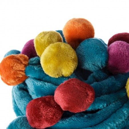 Couverture Canapé Soft Touch Bleu