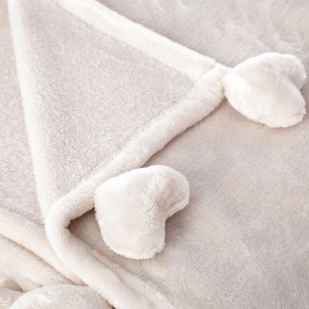 Blanket Bed Sofa Soft Cream Color
