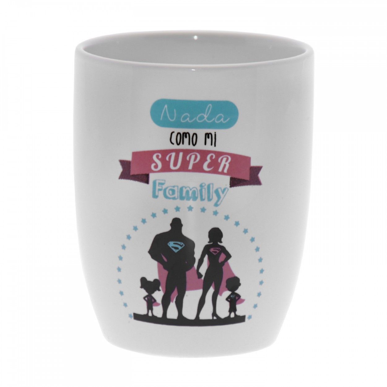 Taza Desayuno Cerámica Decorada Family