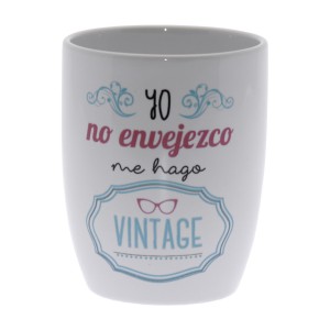 Tasse Petit-Déjeuner En Céramique Décoré Vintage