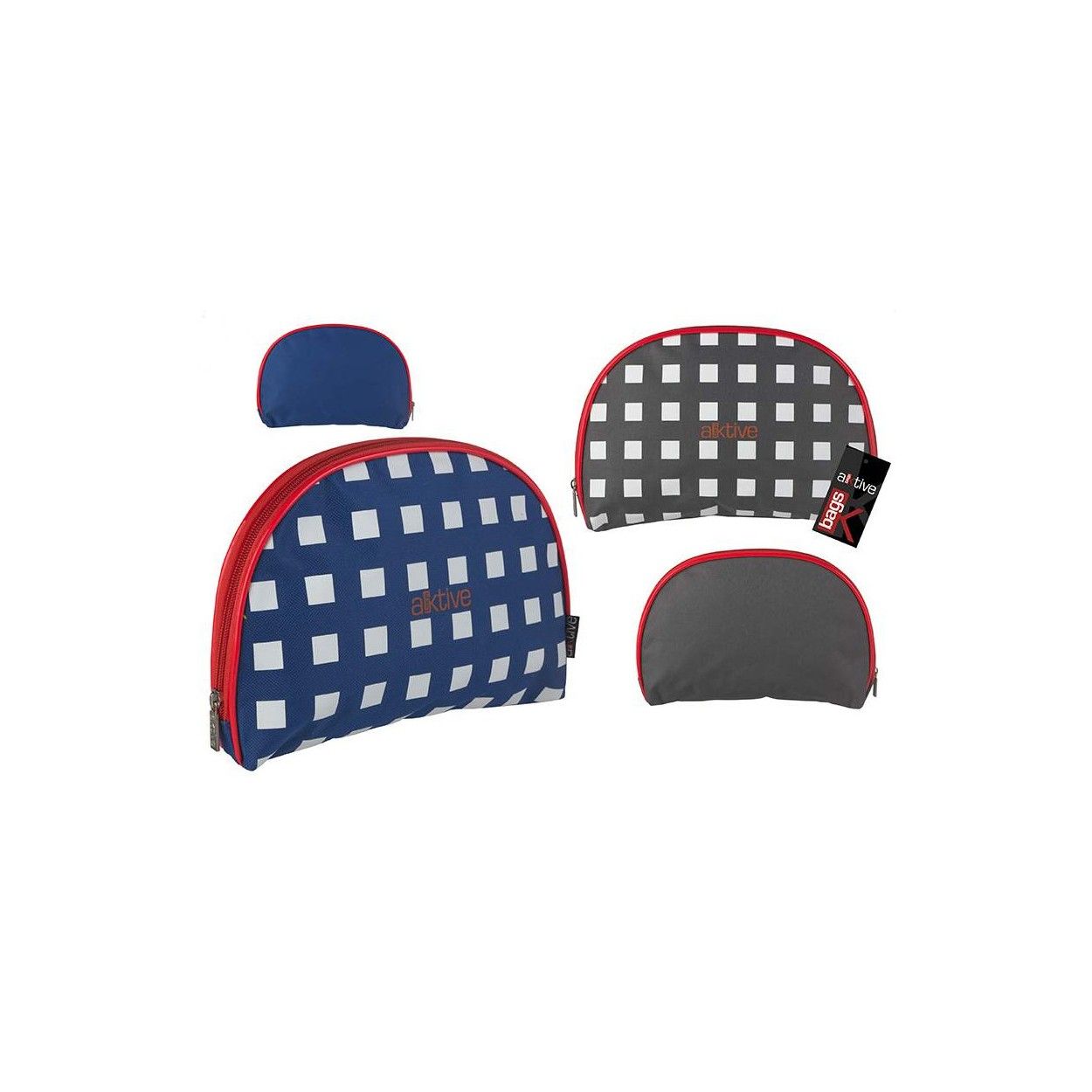 Bolsa de Aseo Diseño Cuadros
