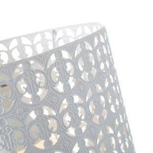 Lámpara de Techo Metal Blanco Diseño Étnico