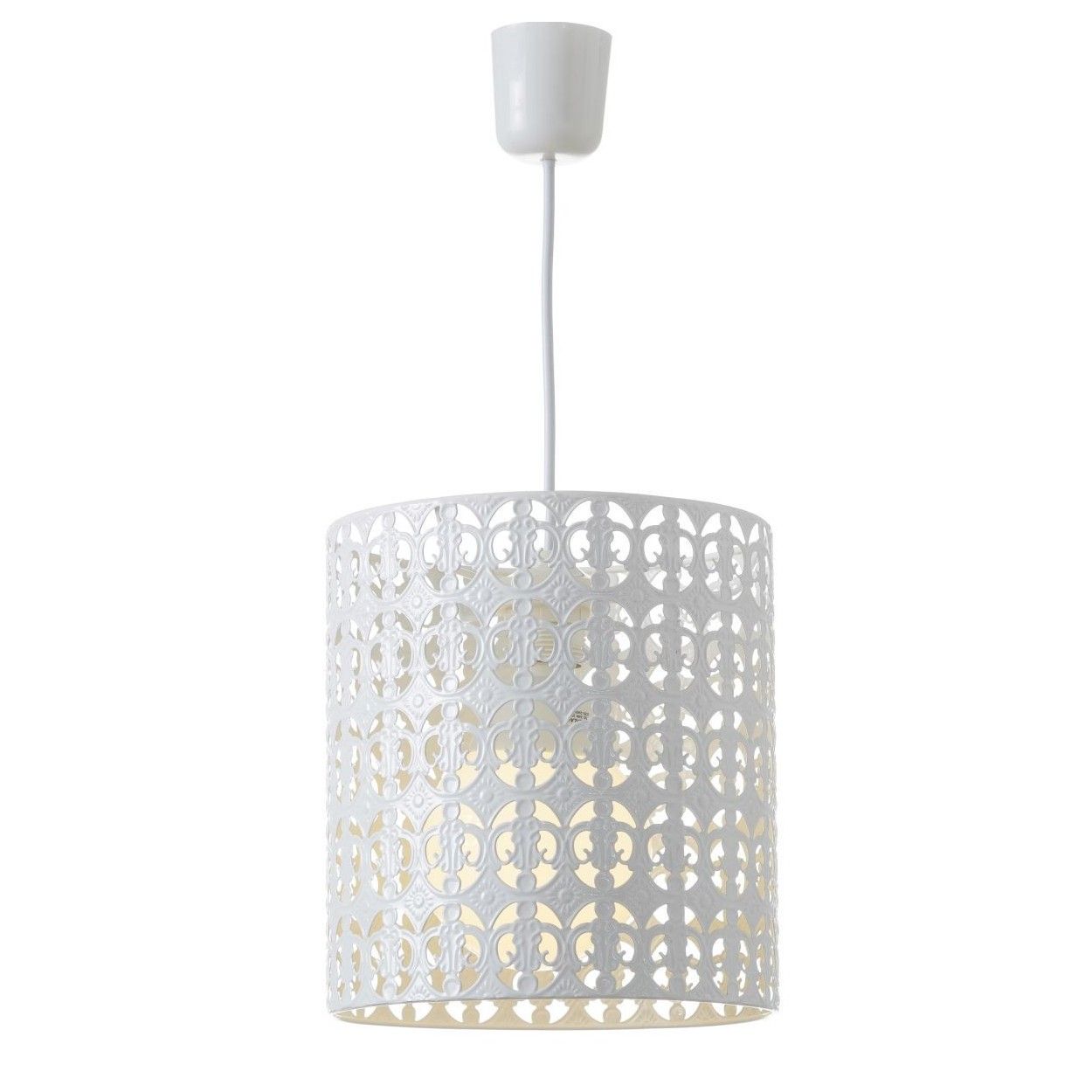 Ceiling lamp White Metal Ethnic Design