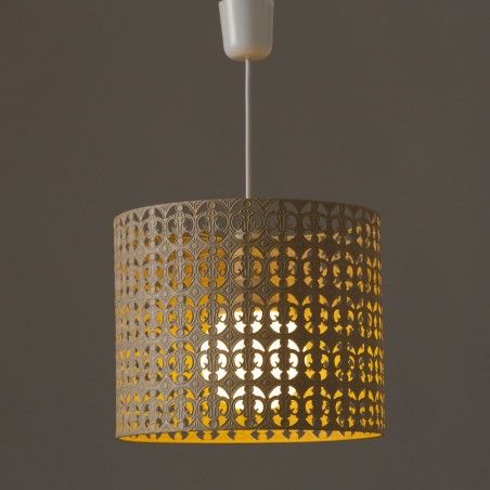 Lámpara de Techo Metal Beige Diseño Étnico