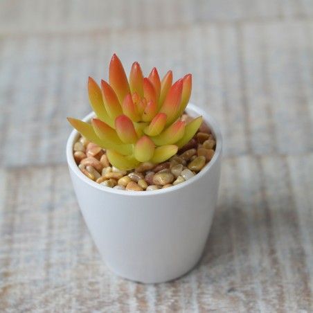 Artificial plant with Pot Ceramic Natural White Color for Decoration