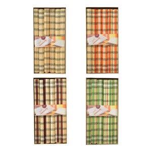Mantel Individual Bambú Natural Diseño Étnico en 4 Colores 6 Unidades