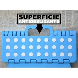 Tabouret pliant Robuste en PVC Bleu