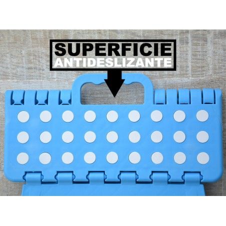 Sgabello pieghevole Robusto PVC Blu