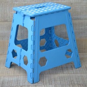Folding stool Robust PVC Blue