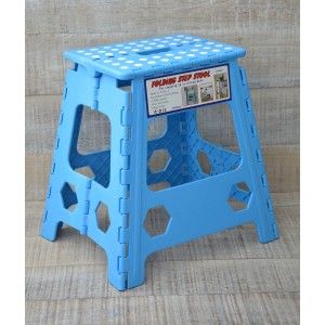 Tabouret pliant Robuste en PVC Bleu