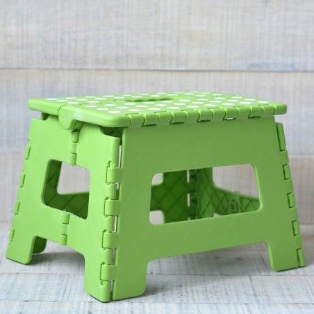 Stool Folding Stool Robust and Practical Green Color with non-Slip Surface