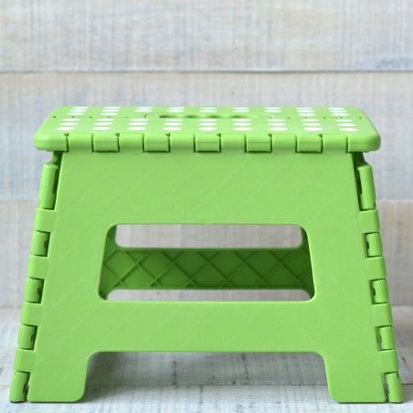 Stool Folding Stool Robust and Practical Green Color with non-Slip Surface