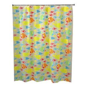 Cortina de Baño para Ducha Peva Original Modelo Peces de Colores