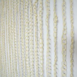 Rideau de Porte en Sisal et Bois Naturel pour la Décoration des Anneaux Beige la Maison et Plus