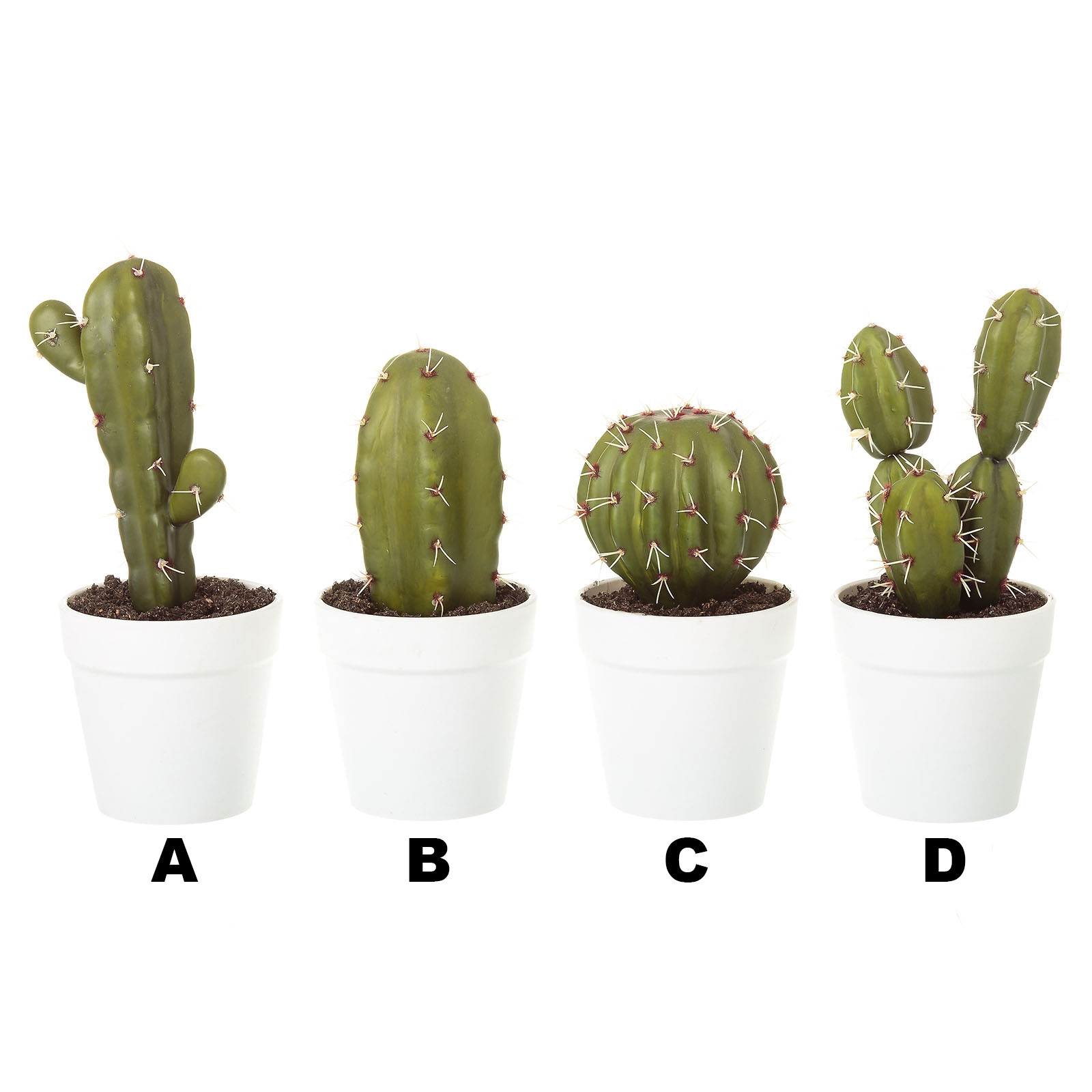 Impianto artificiale Modello Cactus con Vaso per la Decorazione, Quattro Modelli di Casa e di Più 