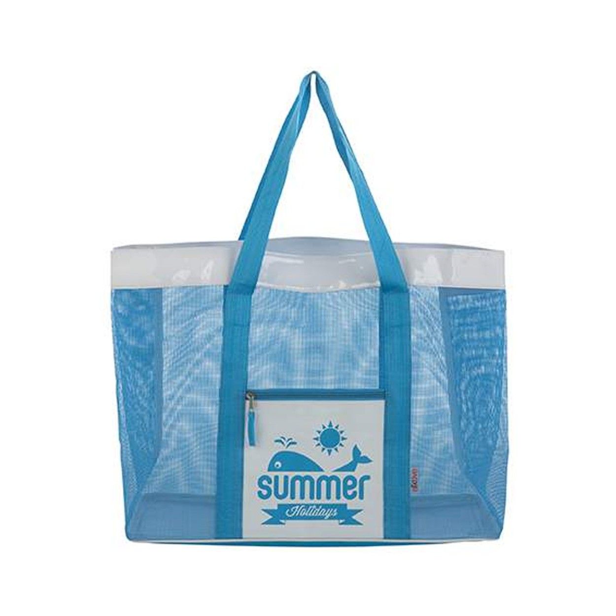 Beach bag with Zipper in Four-Color Summer Home and More