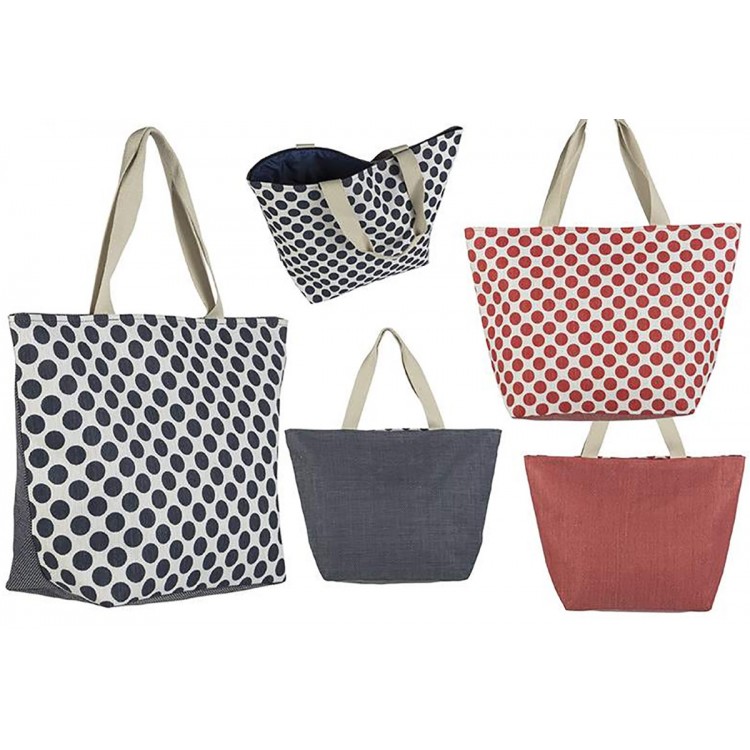 Borsa da Spiaggia, Cerchi di Due Colori Originale a Casa e Più