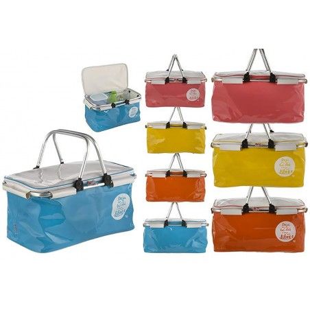 Basket Fridge Beach with Handles of Aluminum-Four Colors-Home and More