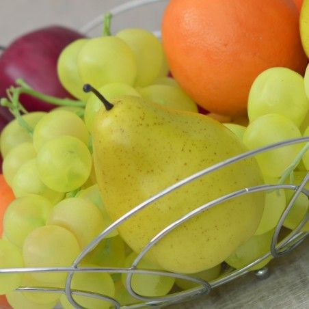 Cerchi in acciaio frutta ciotola cromato (38x38)