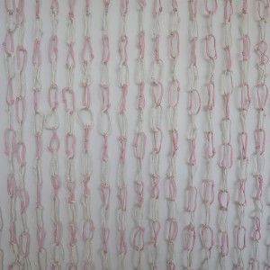 Tenda della Porta di Sisal e Legno Naturale, Hoops, Rosa e Bianco a Casa e Più