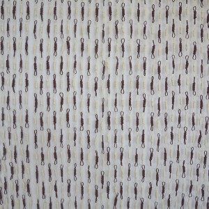 Curtain Door of Sisal and Natural Wood Beige and Brown Cabos Home and More