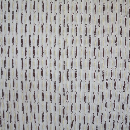 Rideau de Porte de Sisal Naturel et Bois Beige et Marron Cabos Maison et Plus