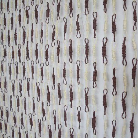 Cortina de Puerta de Sisal y Madera Natural Beige y Marrón de Cabos Hogar y Más