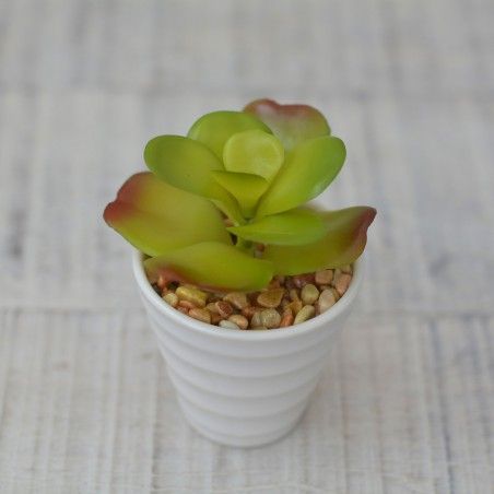 Artificial plant Decorative green Ceramic Pot Natural white