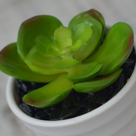 Artificial plant Decorative green Ceramic pot Natural white