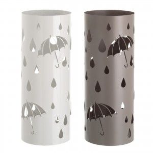 Stand parapluie en Métal Ronde Design Moderne en Deux Coloris, Home et Plus 