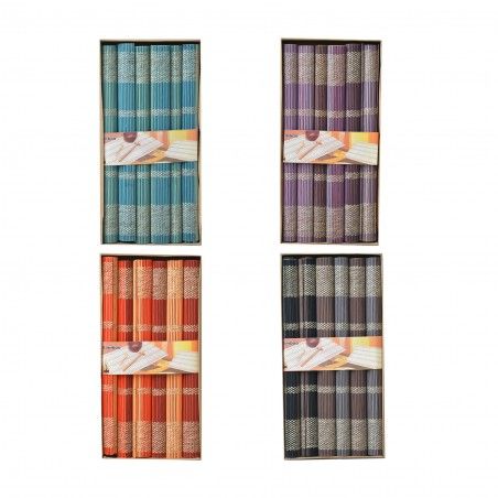 Salvamantel Natural Bamboo Placemat, Ethnic Design 6 Units Home and More