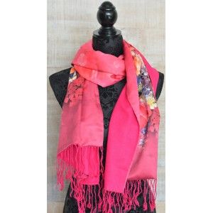 Silk handkerchief 100% natural, model, dragonflies, blue, Home, and More