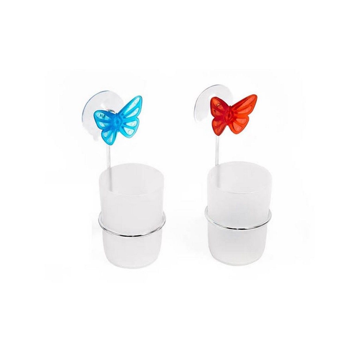 Vaso multiusos con mariposa