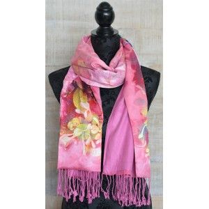 Foulard de soie 100% naturelle, de modèle, de libellules, de bleu, de Maison, et Plus