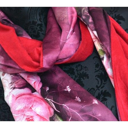 Silk handkerchief 100% natural, model, dragonflies, blue, Home, and More