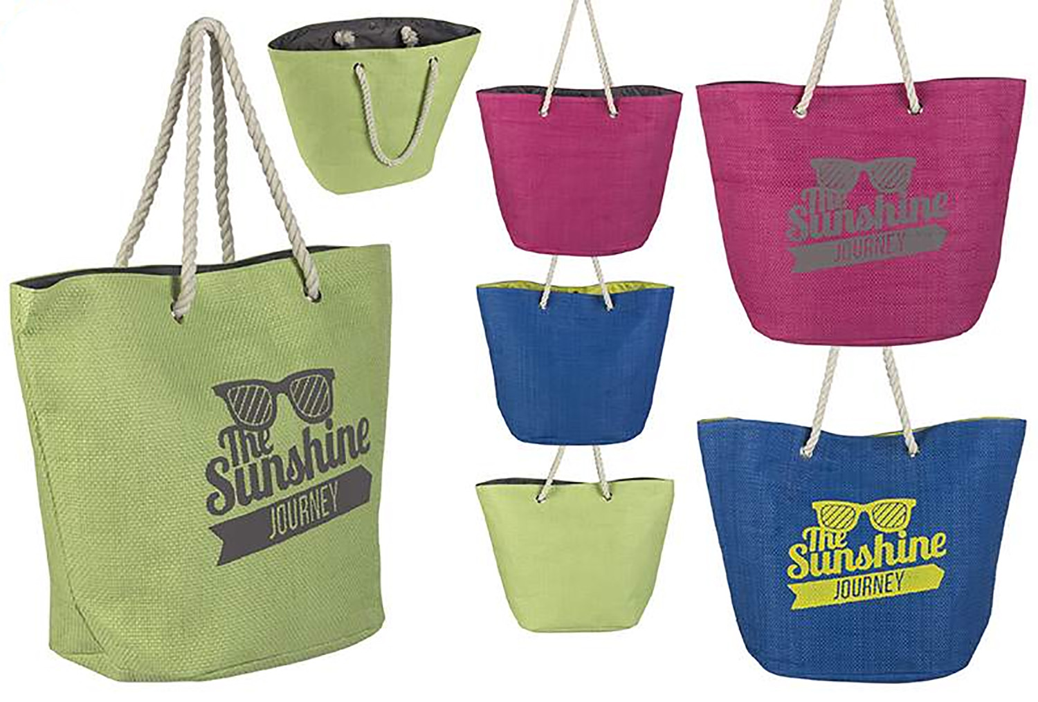 Bolsa de Playa con Asa Diseño Original Tres Colores Hogar y Más