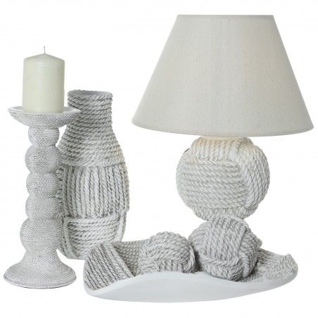 Résine boule de 11,5 cm couleur: blanc cassé Original et moderne, la Maison et plus