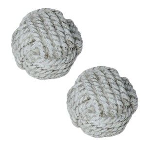 Resin ball of 9.5 cm Color: off-White Original and modern Home and more