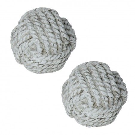 Sfera di resina di 9,5 cm Colore: Bianco, Originale e moderna Casa e di più