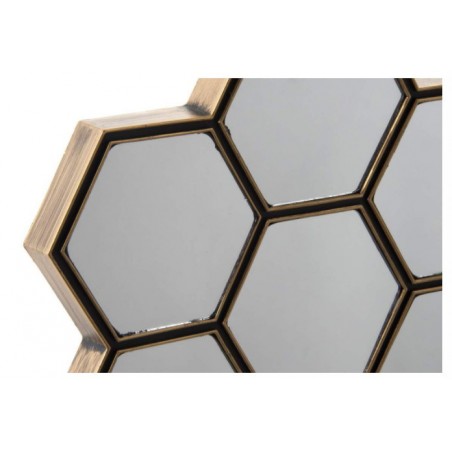 Wall mirror in the form of a honeycomb. Natural design Home and more