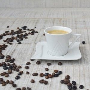 Coffee set 6 cups and 6 dishes 100cc Ceramic