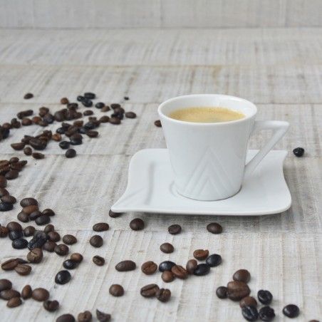 Coffee set 6 cups and 6 dishes 100cc Ceramic