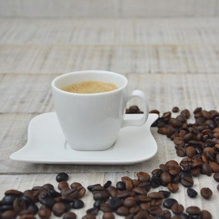 Set of 6 cups and 6 dishes 80cc Ceramic