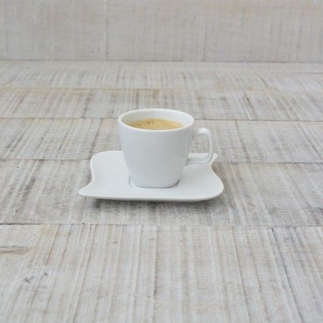 Set of 6 cups and 6 dishes 80cc Ceramic