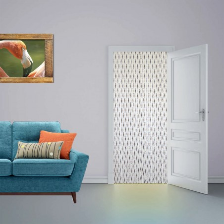 Tenda della Porta di Sisal e Legno Naturale, Beige e Marrone Cabos a Casa e Più